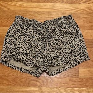 Leopard print shorts